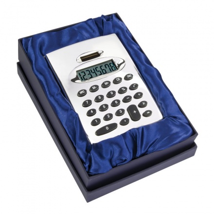 Rounded 'Square' Desk Calculator in Luxury Box