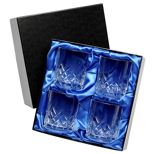 Set of 4 Whisky Glasses in Presentation Box