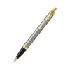 Parker IM Ballpoint Pen in Brushed Metal & Gold
