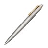 Parker Jotter Steel Ballpoint Pen with Gold Trim