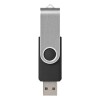4GB Swivel USB Flash Drive in Black & Silver