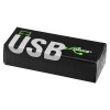 8GB Swivel USB Flash Drive in Black & Silver
