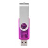 4GB Swivel USB Flash Drive in Translucent Pink