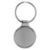 Rounded Metal Keychain in Silver Colour