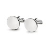Personalised Silver Plated Round Cufflinks