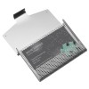 Mesh Business Cards Case with Silver Metallic Finish