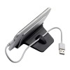 Black and Silver Mobile Phone Stand with Touchpen
