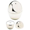 Egg Shaped Contemporary Salt and Pepper Shakers