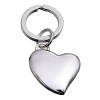 Silver Plated Heart Shaped Keyrings