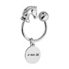 Silver Plated Horse Head Keyring