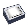 Silver Plated Curved Pen Holder in Lined Box