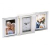 Silver Plated Folding Clock Photo Frames