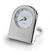 Silver Plated Travel Desk Alarm Clock