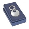 Silver Plated Round Pendant Keyring