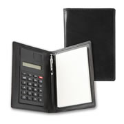 Belluno Leather Pocket Jotter with Calculator and Pen