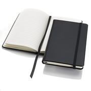 Black Torino Pocket Casebound Notebook with a Strap