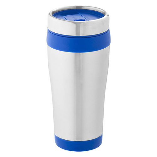 470ml Insulated Tumbler in Silver & Blue