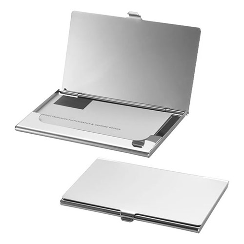 Stainless Steel Business Cards Holder with Mirror Finish