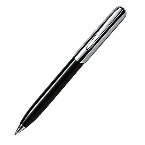 Black & Chrome Plated Ballpoint Pen with Case