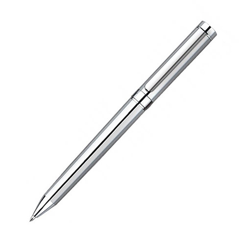 Chrome Plated Ballpoint Pen with Case