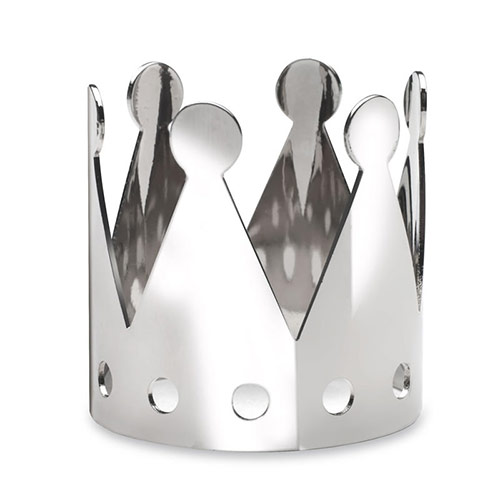 Crown Shape Steel Napkin Ring & Tea Light Holder