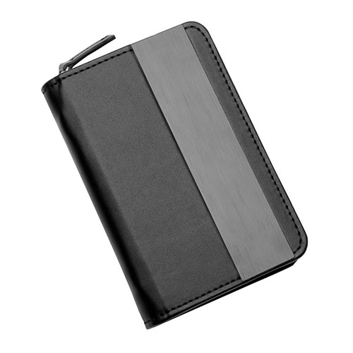 Ensemble de manucure de voyage dans un étui en cuir PU rond zippé