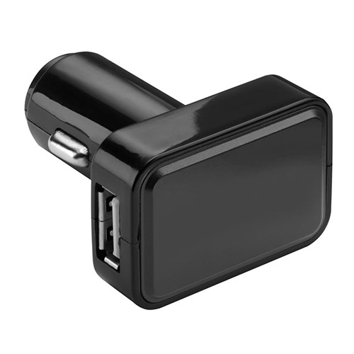Chargeur de voiture USB avec espace de marque éclairé