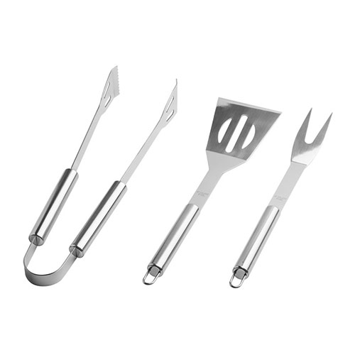 Engraved Stainless Steel 3 Piece BBQ Set