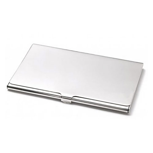 Smooth Silver Plated Business Card Holders