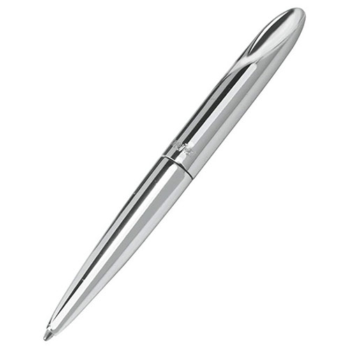 Small Silver Plated Twist Ballpoint Pen with Case