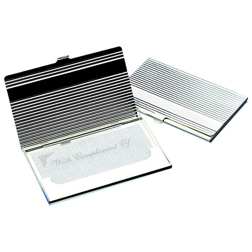 Fluted 'Bar' Business Card Case