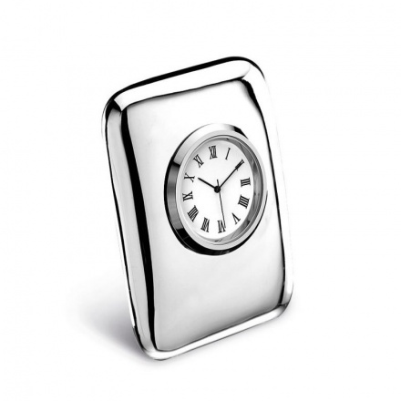 Silver Plated 'Tiffany' Desk Clocks