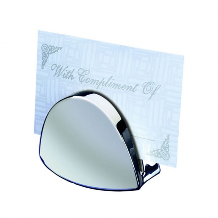 Silver Plated Moon Shape Namecard Holder