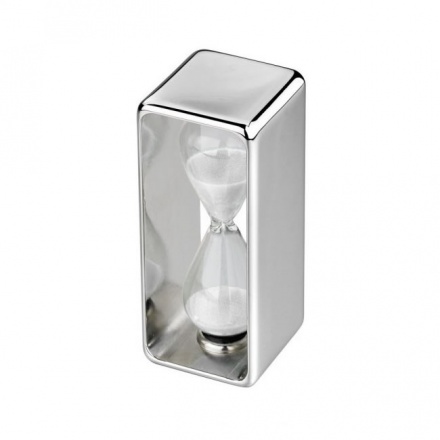 Glass Sand Timer in Chrome Plated Frame