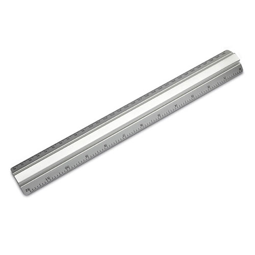 Aluminum 30cm Desk Ruler