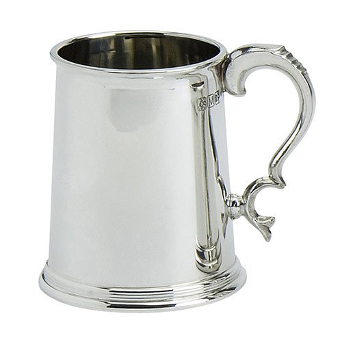 One Pint Pewter Tankard with Whitbread Handle