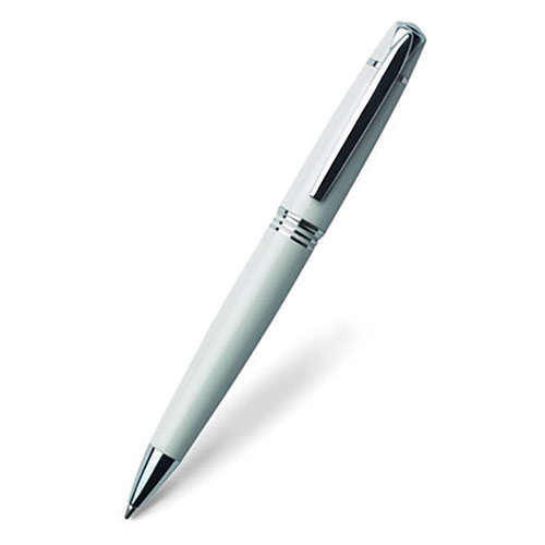 White and Silver Ballpoint Pen in Presentation Case