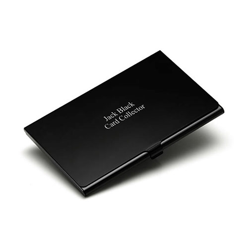 Black Finish Aluminum Business Card Holder