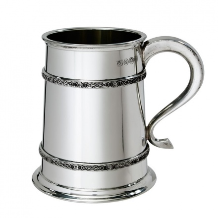 Celtic Design Pewter Tankards