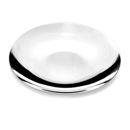 Silver Plated Circular Dish Tray 180mm dia