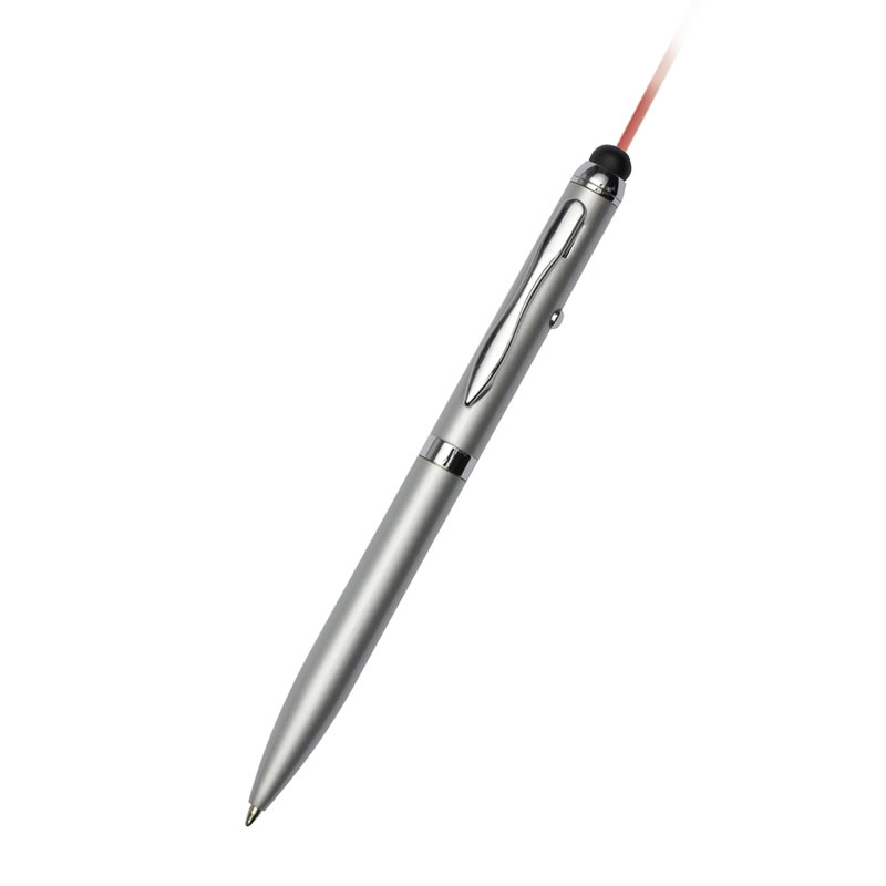 Silver Stylus, Pen & Laser Pointer