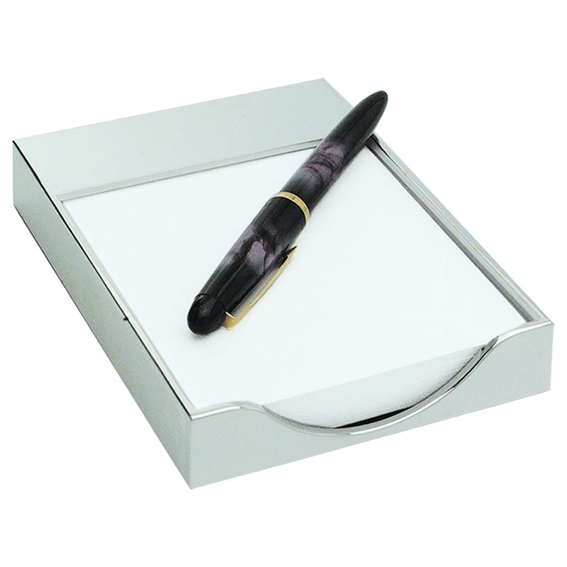 Silver Plated Memo Pad Holder Business Gifts Supplier