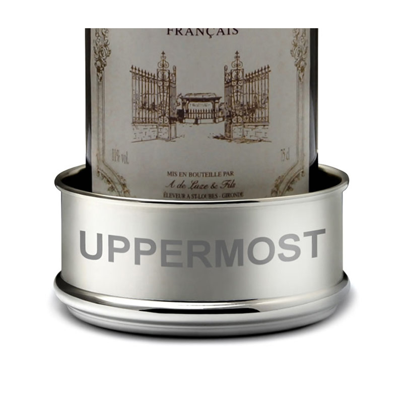 Silver Plated Wine Bottle Coaster