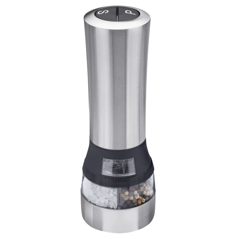Stainless Steel 2-in-1 Electric Salt and Pepper Mill