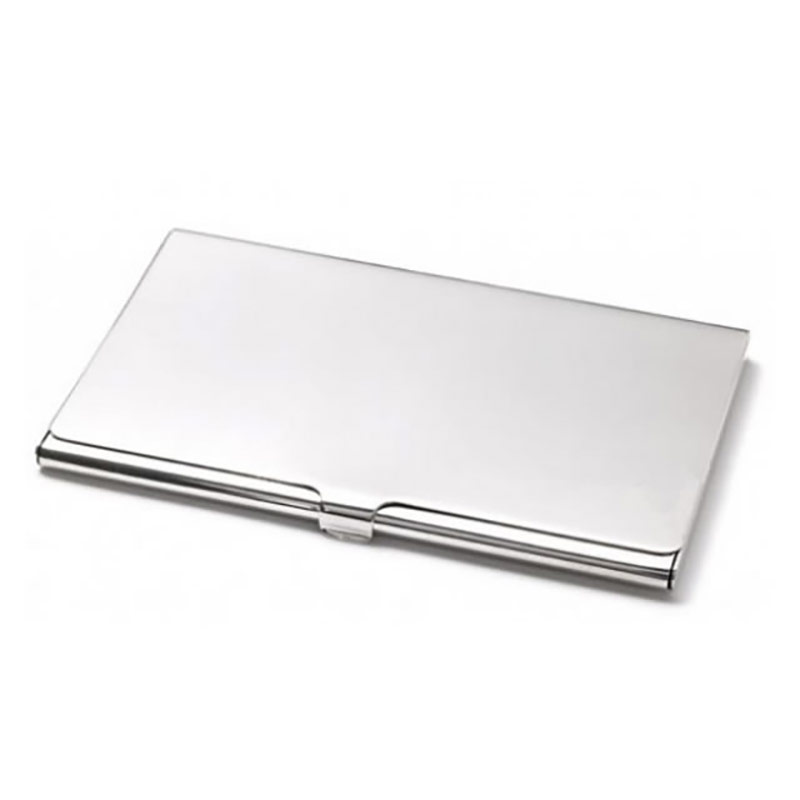 Smooth Silver Plated Business Card Holders Business Gifts Supplier