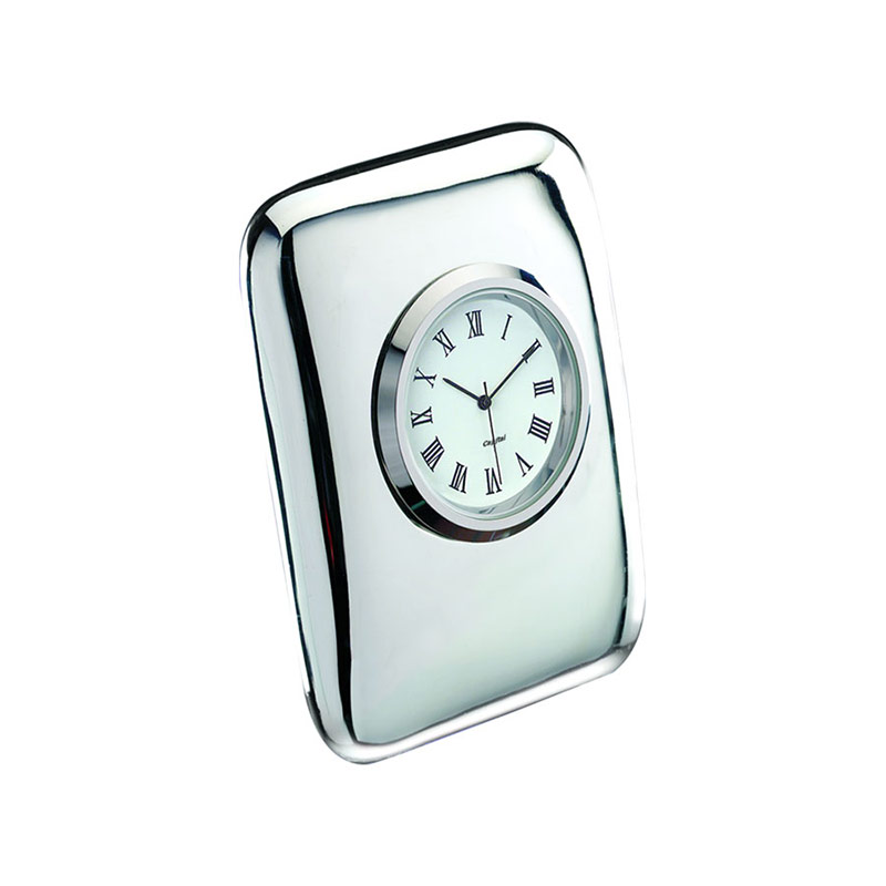 Silver Plated Tiffany Desk Clocks Business Gifts Supplier