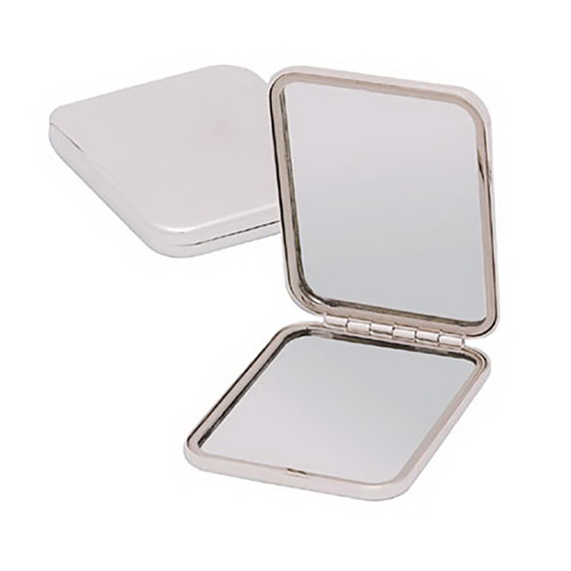 Silver Plated Purse Mirror