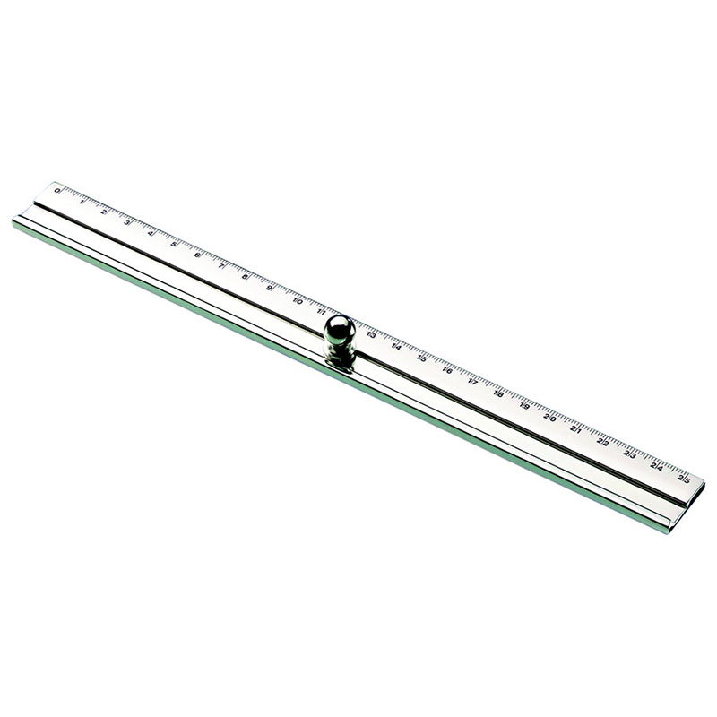 Personalised Silver Plated Ruler with Handle