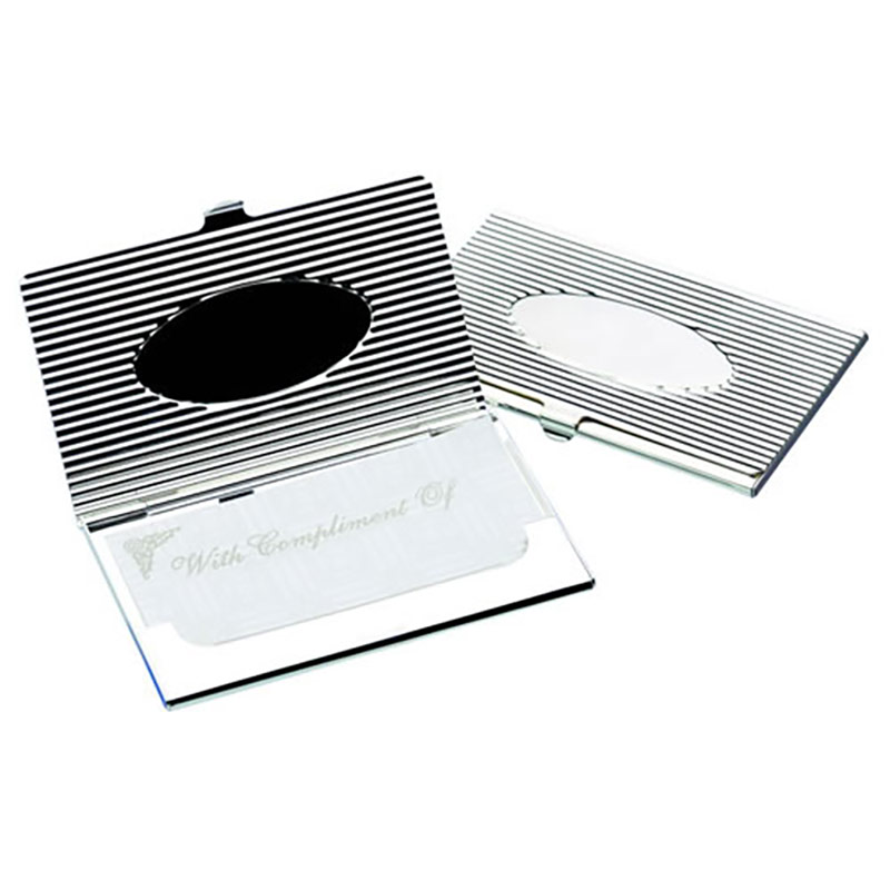 Fluted 'Oval' Business Card Holders