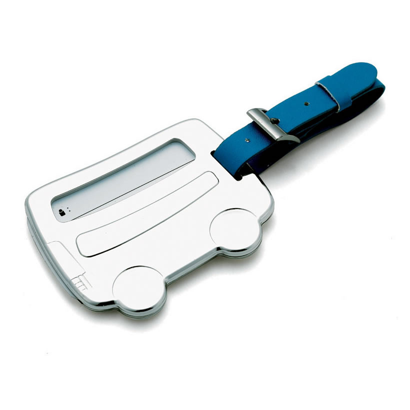 Silver Plated Bus Luggage Tag Business Gifts Supplier